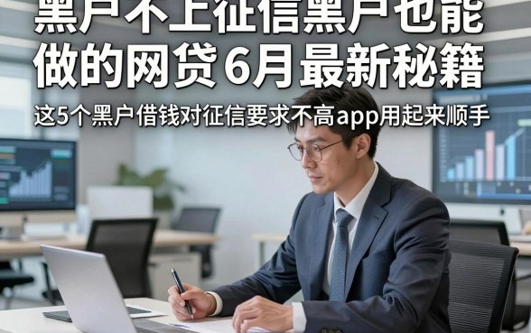 黑户不上征信黑户也能做的网贷6月最新秘籍，这5个黑户借钱对征信要求不高app用起来顺手