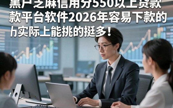 黑户芝麻信用分550以上贷款平台软件2026年容易下款的实际上能挑的挺多！，本文详细归纳​这5个借钱平台！