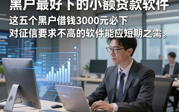 黑户最好下的小额贷款软件，这五个黑户借钱3000元必下对征信要求不高的软件能应短期之需