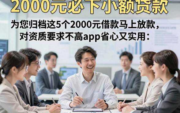 2000元必下小额贷款，为您归档这5个2000元借款马上放款对资质要求不高app省心又实用