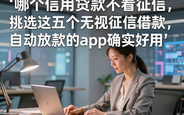 哪个信用贷款不看征信，挑选这五个无视征信借款自动放款的app确实好用