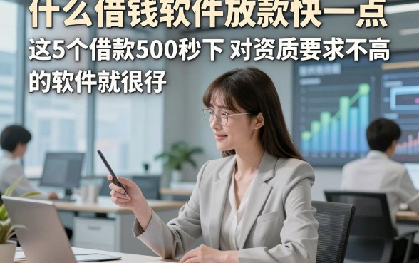 什么借钱软件放款快一点，顺道介绍这5个借款500秒下 对资质要求不高 的软件就很好