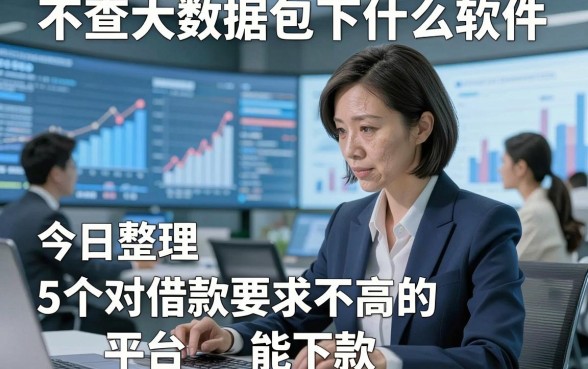不查大数据包下什么软件，今日整理5个对借款要求不高的平台能下款