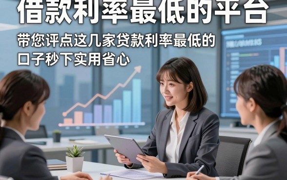 借款利率最低的平台，带您评点这几家贷款利率最低的口子秒下实用省心