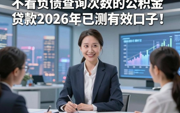 不看负债查询次数的公积金贷款2026年已测有效口子！详述​这5个对负债查询次数要求不高的借钱微信放款app