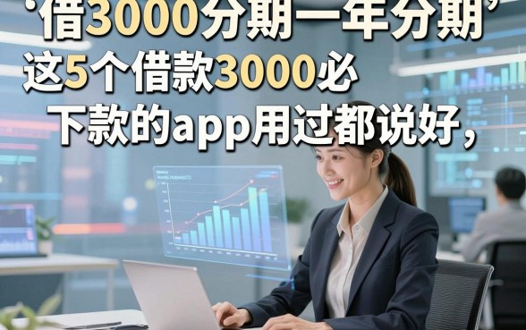 借3000分期一年分期,这5个借款3000必下款的app用过都说好