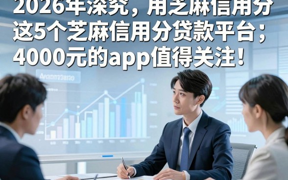 2026年深究用芝麻信用分的贷款平台，这5个芝麻信用分借款4000元的app值得关注