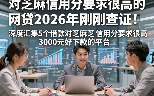 对芝麻信用分要求很高的网贷2026年刚刚查证！深度汇集5个借款对芝麻信用分要求很高3000元好下款的平台