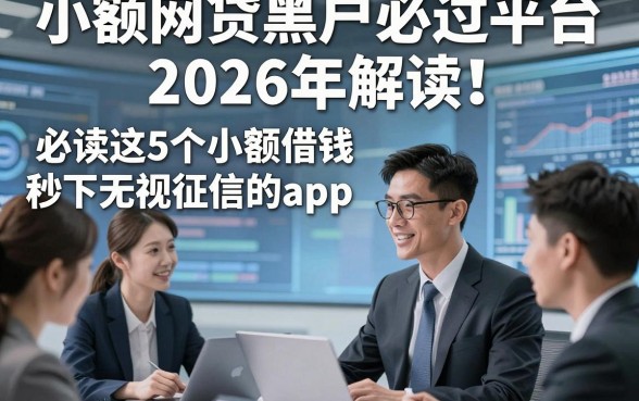 小额网贷黑户必过平台2026年解读！必读这5个小额借钱秒下无视征信的app