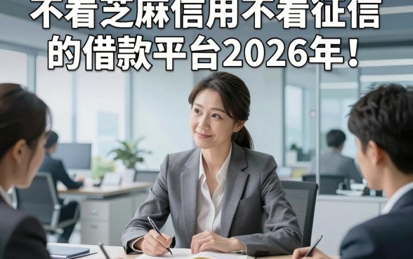 不看芝麻信用不看征信的借款平台2026年！同时推荐五个对征信要求不高的网贷秒批口子