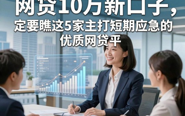 网贷10万新口子，定要瞧这5家主打短期应急的优质网贷平台