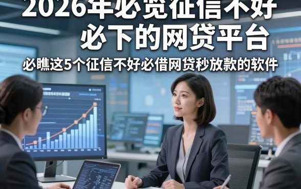 2026年必览征信不好必下的网贷平台，必瞧这5个征信不好必借网贷秒放款的软件