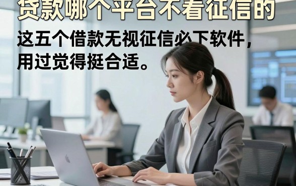 贷款哪个平台不看征信的，这五个借款无视征信必下软件用过觉得挺合适