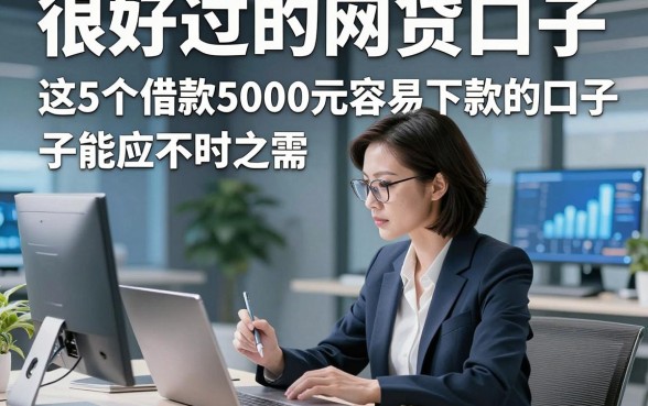 很好过的网贷口子，这5个借款5000元容易下款的口子能应不时之需