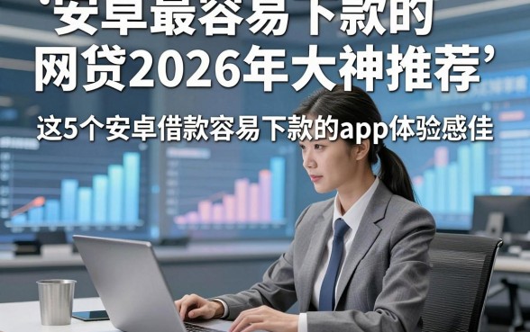 安卓最容易下款的网贷2026年大神推荐，这5个安卓借款容易下款的app体验感佳