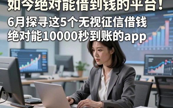 如今绝对能借到钱的平台！6月探寻这5个无视征信借钱绝对能10000秒到账的app