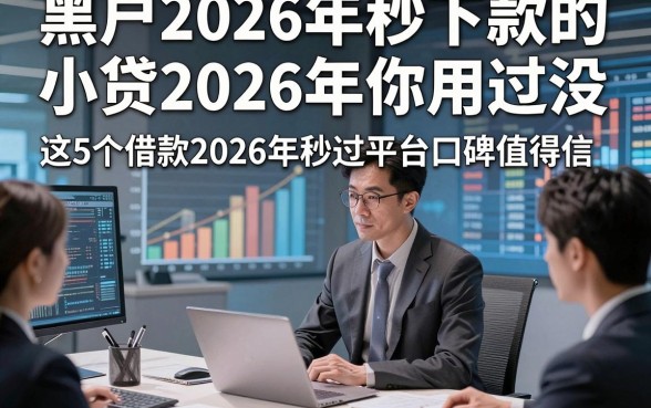 黑户2026年秒下款的小贷2026年你用过没，这5个借款2026年秒过平台口碑值得信