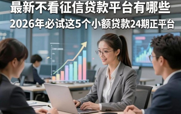 最新不看征信贷款平台有哪些，2026年必试这5个小额贷款24期正规平台
