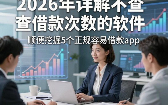 2026年详解不查借款次数的软件，顺便挖掘5个正规容易借款app