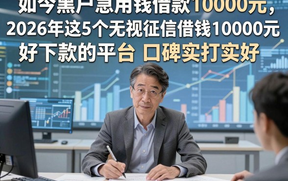 如今黑户急用钱借款10000元,2026年这5个无视征信借钱10000元好下款的平台口碑实打实好