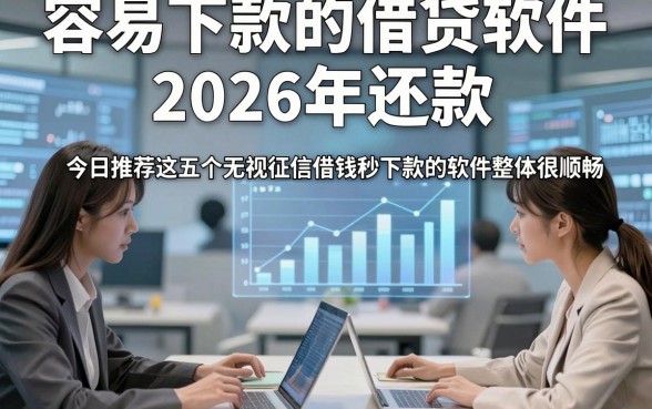 容易下款的借贷软件2026年还款，今日推荐这五个无视征信借钱秒下款的软件整体很顺畅