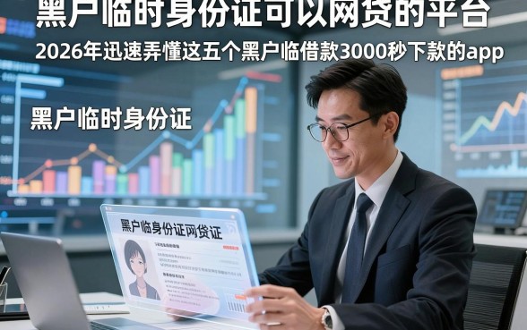 黑户临时身份证可以网贷的平台,2026年迅速弄懂这五个黑户临时身份证借款3000秒下款的app