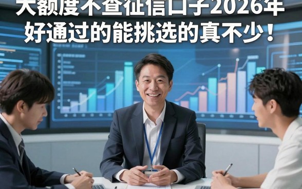 大额度不查征信口子2026年好通过的能挑选的真不少！，本文详细实测​这五个黑户网贷口子！