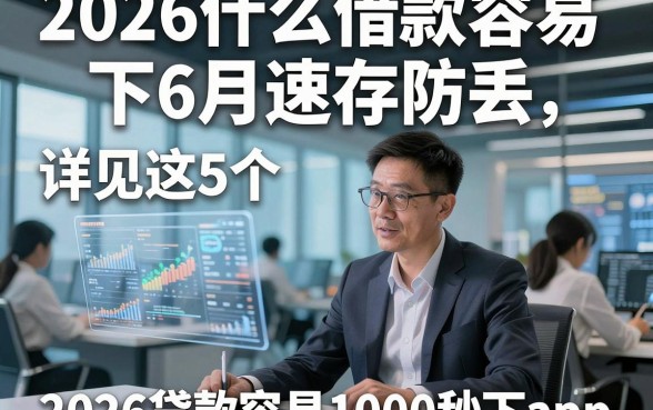 2026什么借款容易下6月速存防丢，详见这5个2026贷款容易1000秒下app