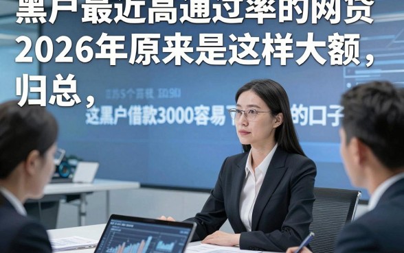 黑户最近高通过率的网贷2026年原来是这样大额，归总​这5个黑户借款3000容易下款的口子
