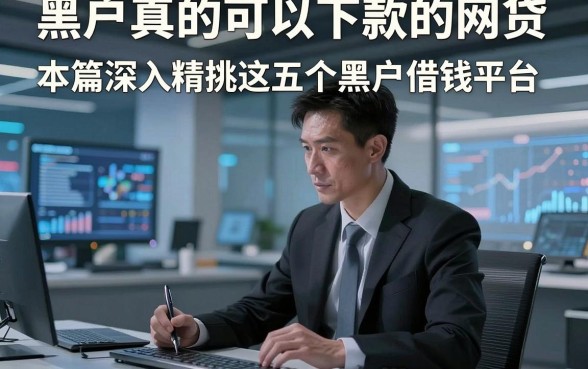 黑户真的可以下款的网贷，本篇深入精挑​这五个黑户借钱平台！