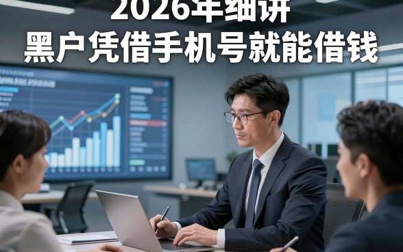 2026年细讲​黑户凭借手机号就能借钱，详述这5个黑户无视手机号借钱2000元app