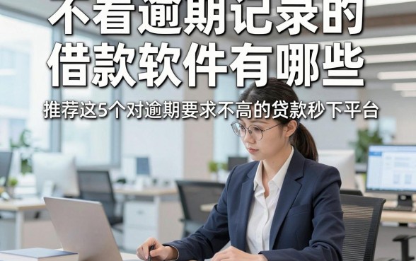 不看逾期记录的借款软件有哪些，推荐这5个对逾期要求不高的贷款秒下平台