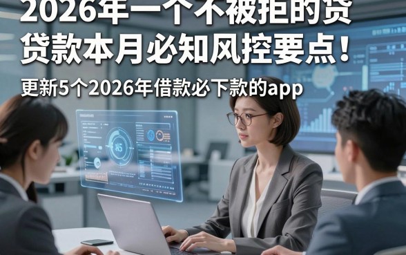 2026年一个不被拒的贷款本月必知风控要点！更新5个2026年借款必下款的app