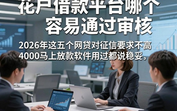 花户借款平台哪个容易通过审核，2026年这五个网贷对征信要求不高4000马上放款软件用过都说稳妥
