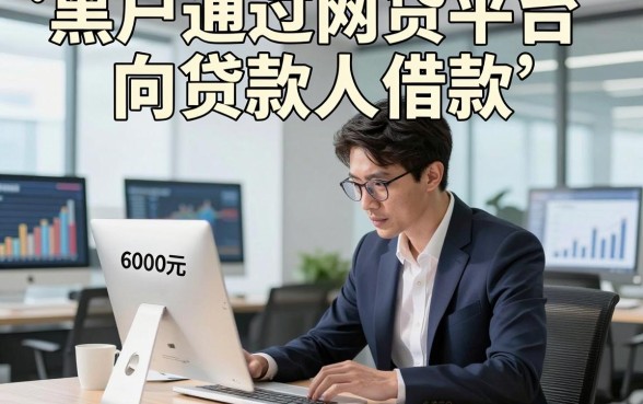 黑户通过网贷平台向贷款人借款，本文说明这5个黑户借钱向贷款人借款的平台6000元必下用下来很顺