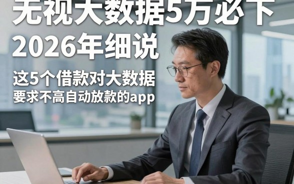 无视大数据5万必下，2026年细说​这5个借款对大数据要求不高自动放款的app