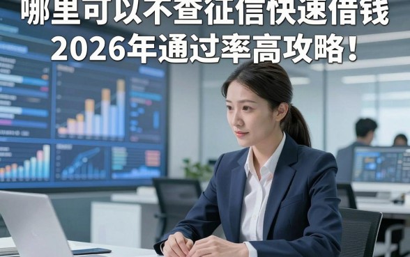 哪里可以不查征信快速借钱2026年通过率高攻略！本篇为您隆重整理！
