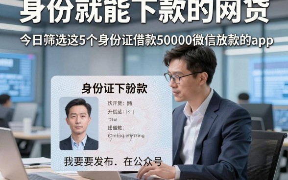 身份证就能下款的网贷，今日筛选这5个身份证借款50000微信放款的app