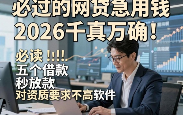 必过的网贷急用钱2026千真万确！必读五个借款秒放款对资质要求不高软件