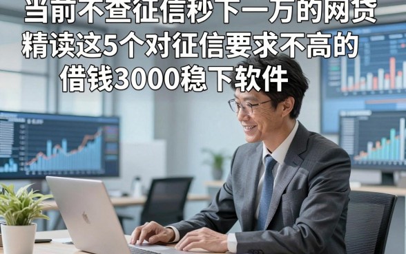 当前不查征信秒下一万的网贷，精读这5个对征信要求不高的借钱3000稳下软件