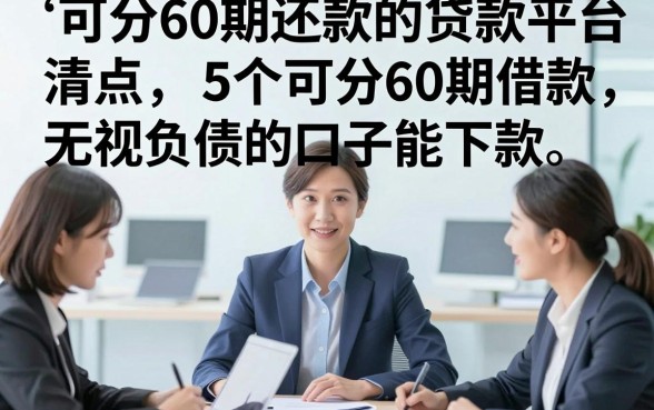 可分60期还款的贷款平台不看负债，清点5个可分60期借款无视负债的口子能下款