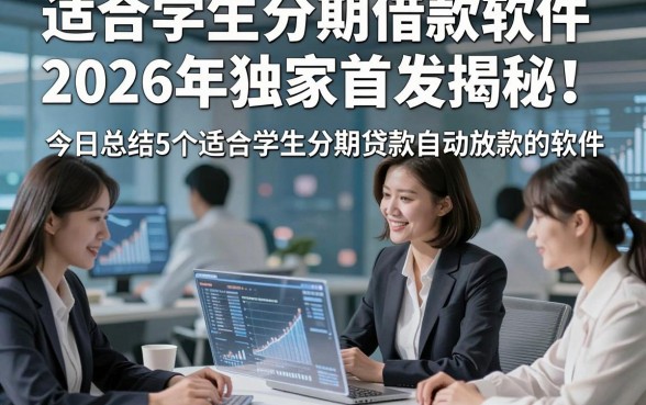 适合学生分期借款软件2026年独家首发揭秘！今日总结5个适合学生分期贷款自动放款的软件