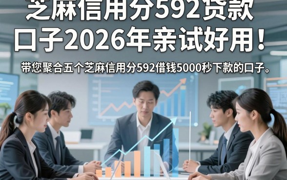 芝麻信用分592贷款口子2026年亲试好用！带您聚合五个芝麻信用分592借钱5000秒下款的口子