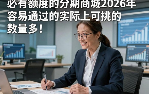 必有额度的分期商城2026年容易通过的实际上可挑的数量多！，今天深入研讨这5个黑户借款口子！