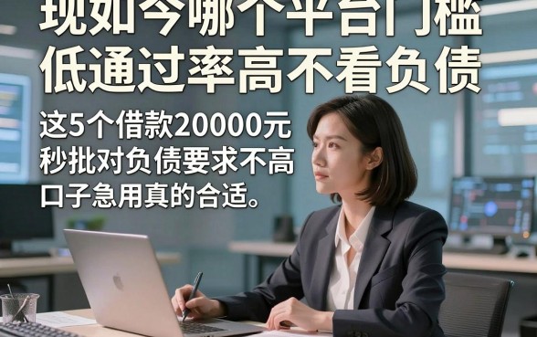 现如今哪个平台门槛低通过率高不看负债，这5个借款20000元秒批对负债要求不高口子急用真的合适