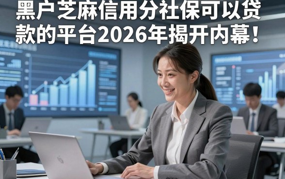 黑户芝麻信用分社保可以贷款的平台2026年揭开内幕！来看看这5款贴合急用钱用户的网贷平台