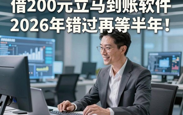 借200元立马到账软件2026年错过再等半年！细解​5个借款3000元对征信要求不高软件
