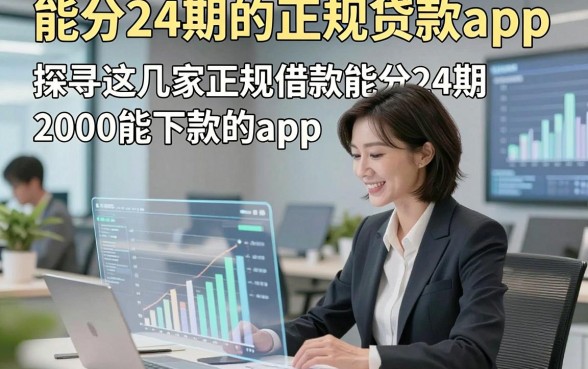 能分24期的正规贷款app，探寻​这几家正规借款能分24期2000能下款的app