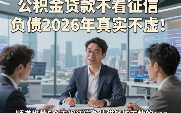 公积金贷款不看征信和负债2026年真实不虚！顺道推荐5个无视征信负债借钱能下款的app
