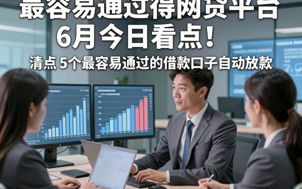 最容易通过得网贷平台6月今日看点！清点​5个最容易通过的借款口子自动放款